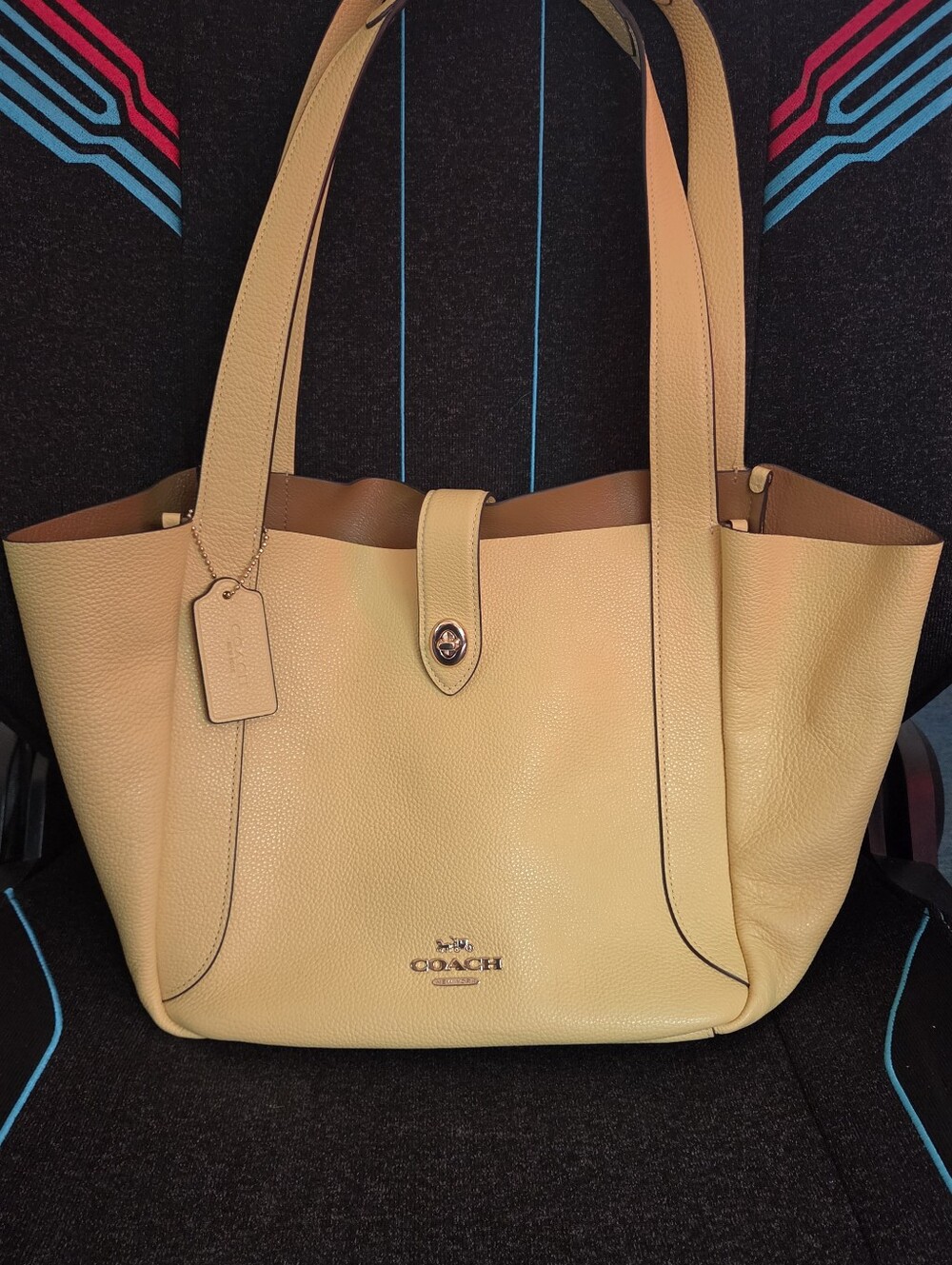 Coach Hadley Turnlock Tote Bag - Picture 8 of 9
